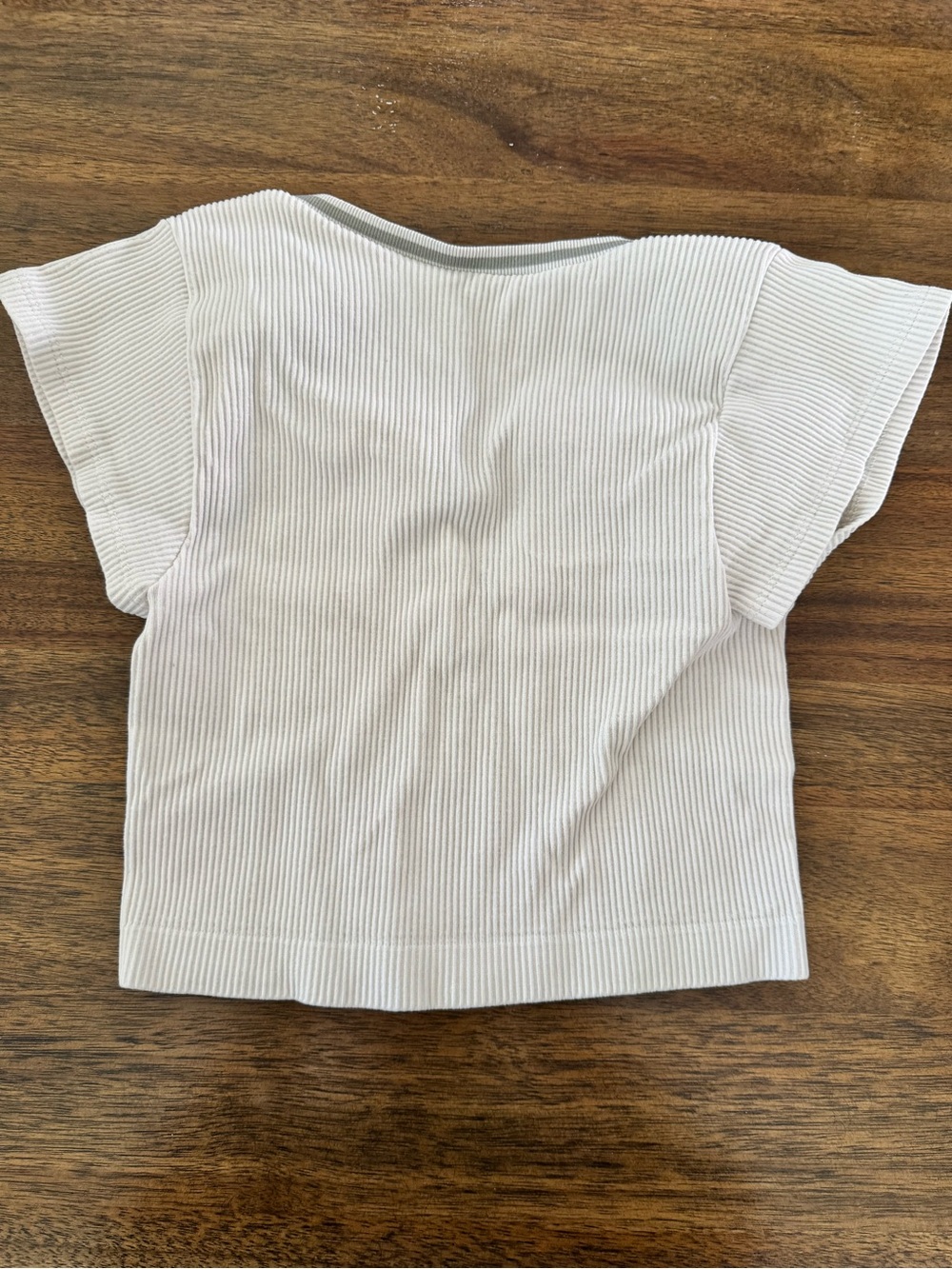 Urban Outfitters Off-White Ribbed Henley Crop Top - Picture 6 of 6